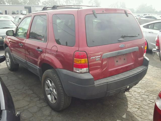 1FMCU03157KB35958 - 2007 FORD ESCAPE XLT RED photo 3