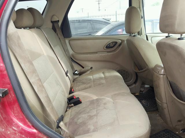 1FMCU03157KB35958 - 2007 FORD ESCAPE XLT RED photo 6