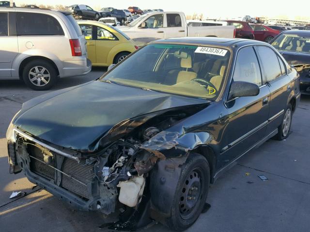 1HGEJ8542WL029117 - 1998 HONDA CIVIC EX GREEN photo 2