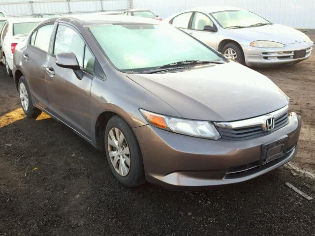 19XFB2F5XCE026765 - 2012 HONDA CIVIC LX GRAY photo 1