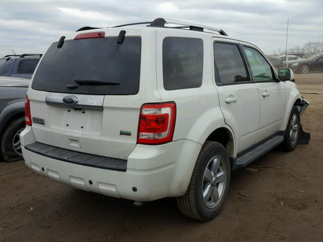 1FMCU9EGXCKA82514 - 2012 FORD ESCAPE LIM WHITE photo 4