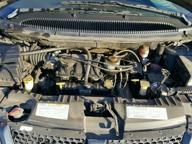 2B4GP44322R572702 - 2002 DODGE GRAND CARA BLUE photo 7