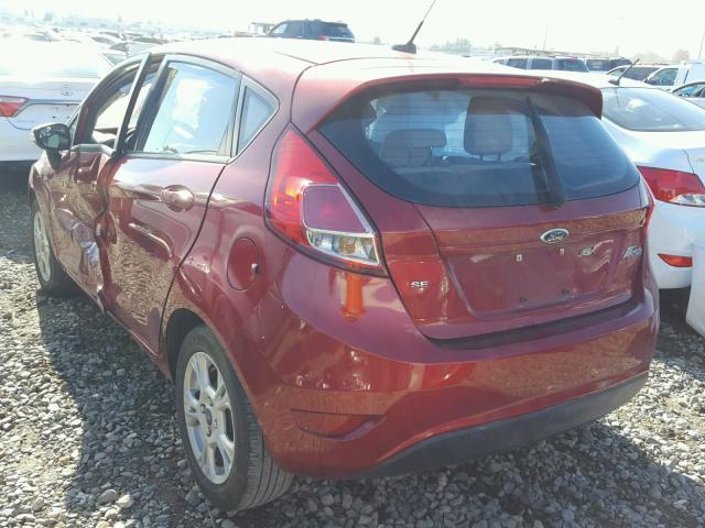 3FADP4EJ8EM111847 - 2014 FORD FIESTA SE RED photo 3