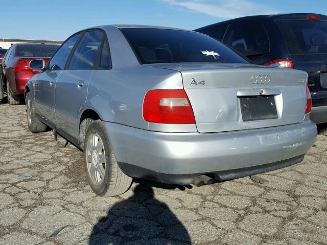 WAUBB28D4XA024468 - 1999 AUDI A4 1.8T SILVER photo 3