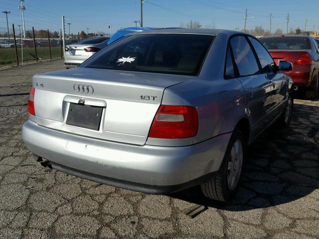 WAUBB28D4XA024468 - 1999 AUDI A4 1.8T SILVER photo 4