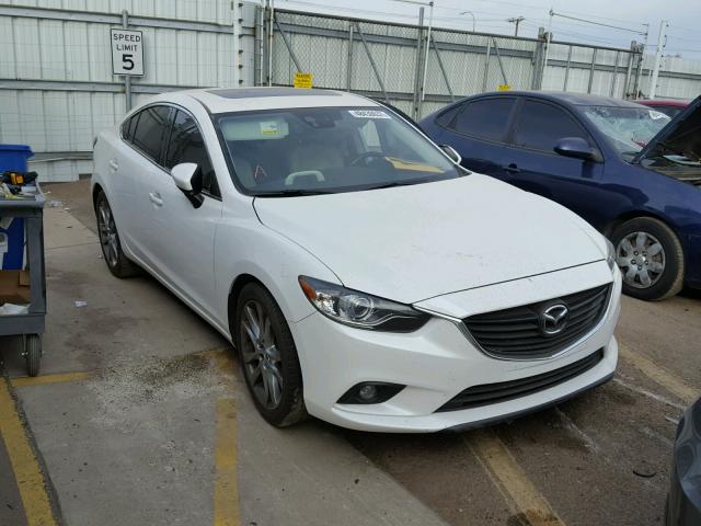 JM1GJ1W55E1113657 - 2014 MAZDA 6 GRAND TO WHITE photo 1