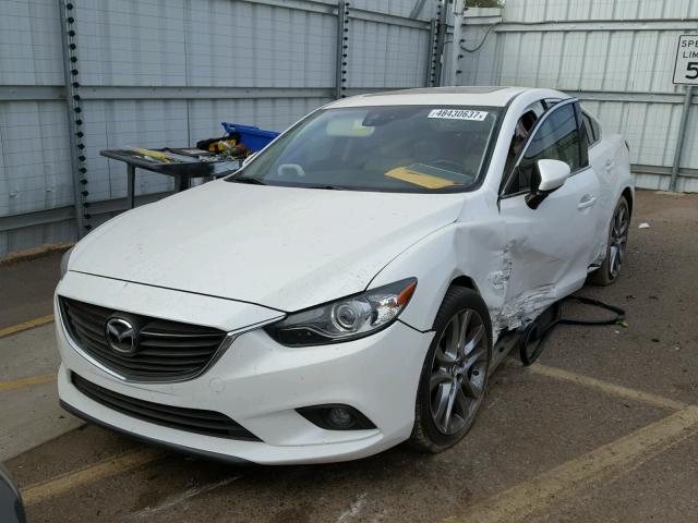 JM1GJ1W55E1113657 - 2014 MAZDA 6 GRAND TO WHITE photo 2