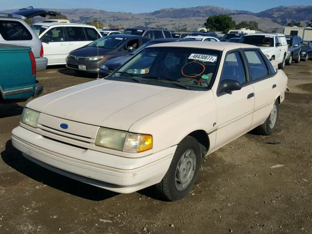 1FAPP36U4NK169672 - 1992 FORD TEMPO GL CREAM photo 2