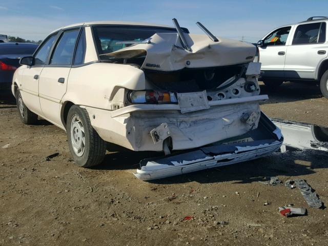 1FAPP36U4NK169672 - 1992 FORD TEMPO GL CREAM photo 3