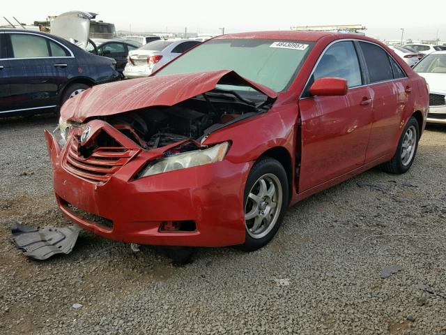 4T4BE46K58R043460 - 2008 TOYOTA CAMRY CE RED photo 2