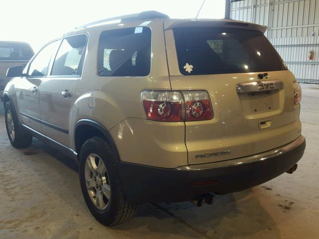 1GKKRNED4BJ266937 - 2011 GMC ACADIA SLE GOLD photo 3