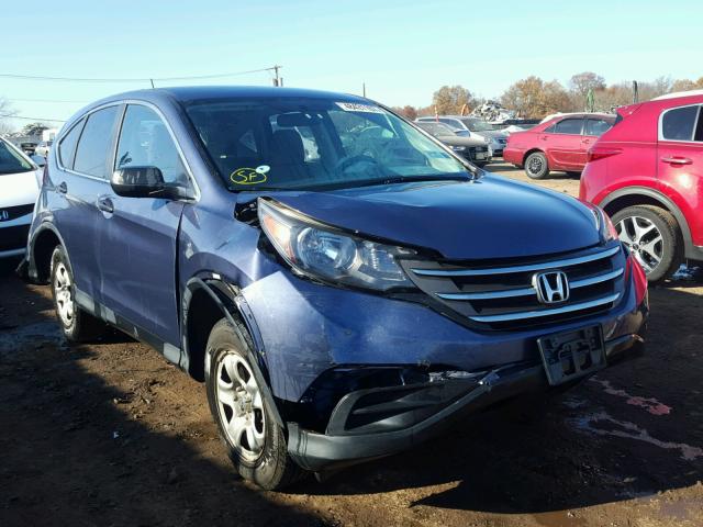 2HKRM4H31DH688889 - 2013 HONDA CR-V LX BLUE photo 1