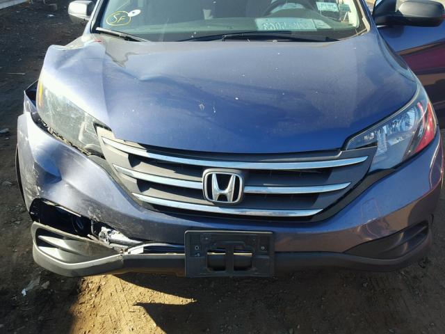 2HKRM4H31DH688889 - 2013 HONDA CR-V LX BLUE photo 7