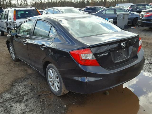 19XFB2F98CE316733 - 2012 HONDA CIVIC EXL BLACK photo 3