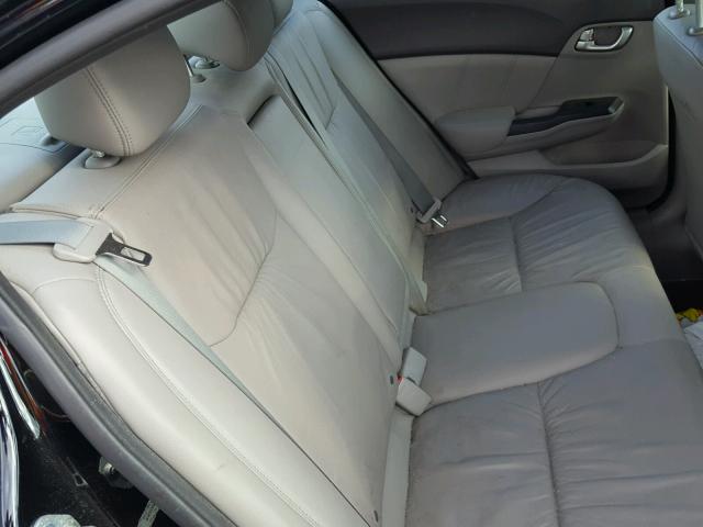 19XFB2F98CE316733 - 2012 HONDA CIVIC EXL Czarny zdjęcie 6