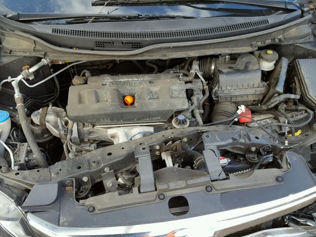 19XFB2F98CE316733 - 2012 HONDA CIVIC EXL Czarny zdjęcie 7