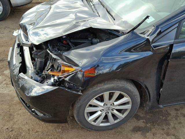 19XFB2F98CE316733 - 2012 HONDA CIVIC EXL Czarny zdjęcie 9