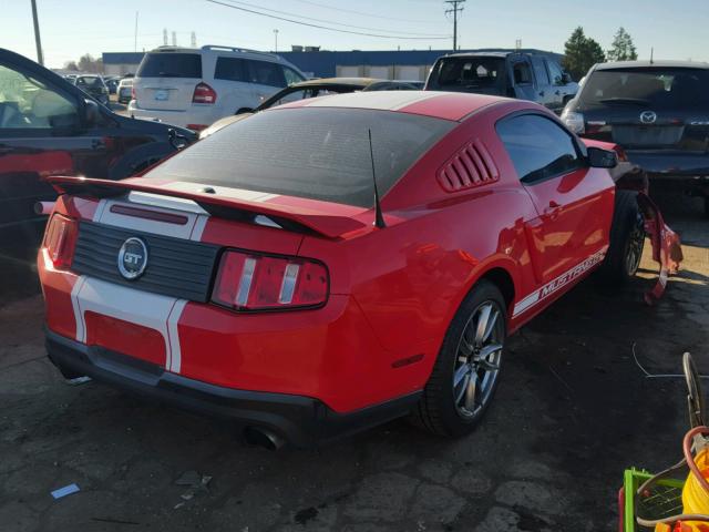 1ZVBP8CF6C5232027 - 2012 FORD MUSTANG GT RED photo 4