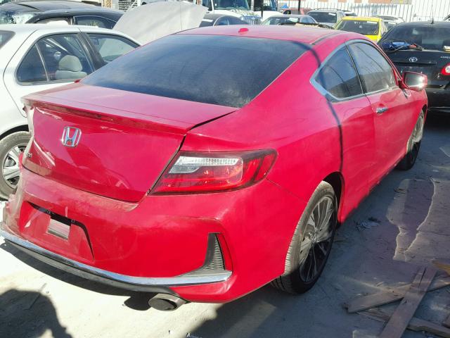 1HGCT1B76HA001844 - 2017 HONDA ACCORD EX RED photo 4