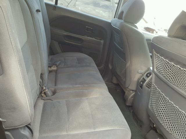 5FNYF18458B020918 - 2008 HONDA PILOT EX SILVER photo 6