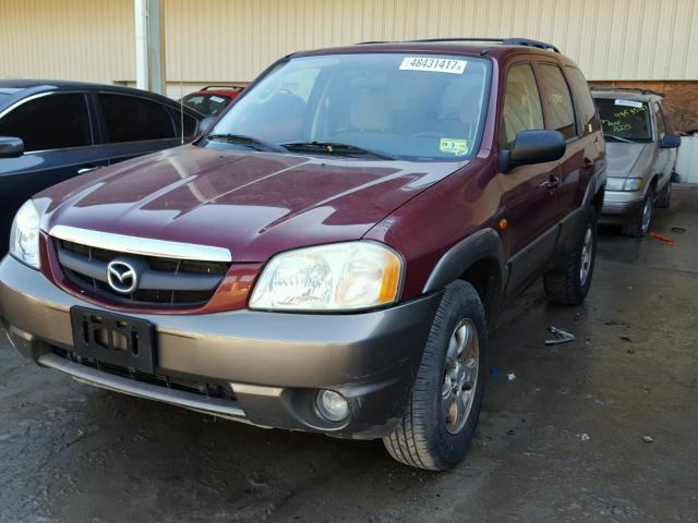 4F2YZ94123KM29486 - 2003 MAZDA TRIBUTE LX BURGUNDY photo 2