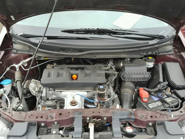 2HGFB2F87CH608516 - 2012 HONDA CIVIC EX 栗色 照片 7