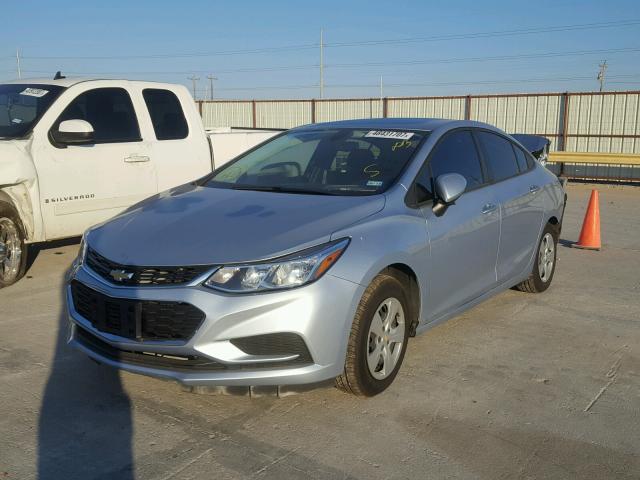 1G1BC5SM0H7209442 - 2017 CHEVROLET CRUZE LS SILVER photo 2