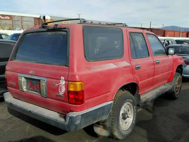 JT3VN29V2P0015616 - 1993 TOYOTA 4RUNNER VN RED photo 4