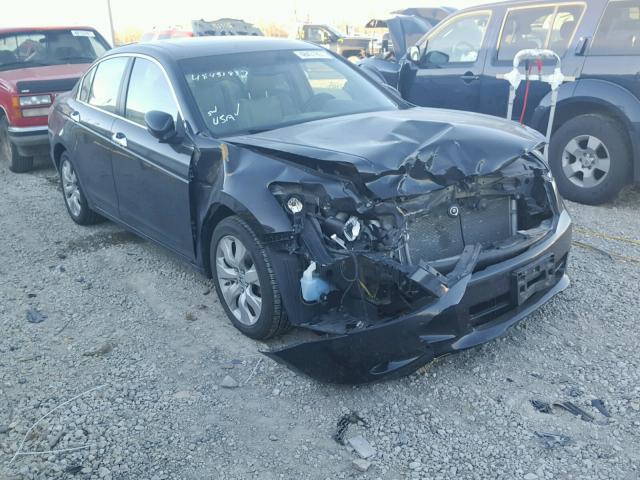 1HGCP36828A082683 - 2008 HONDA ACCORD EXL BLACK photo 1