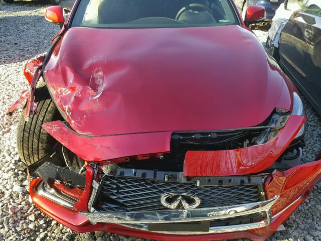 JN1FV7EL9HM700811 - 2017 INFINITI Q60 RED SP RED photo 7