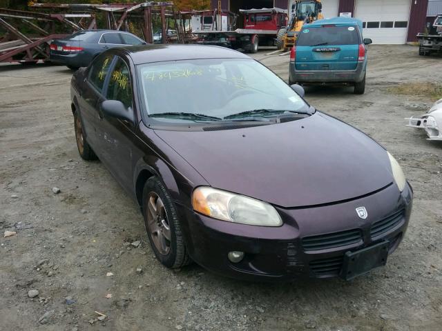 1B3EL56T43N578672 - 2003 DODGE STRATUS ES PURPLE photo 1