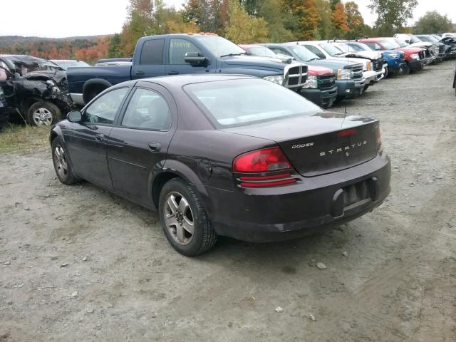 1B3EL56T43N578672 - 2003 DODGE STRATUS ES PURPLE photo 4