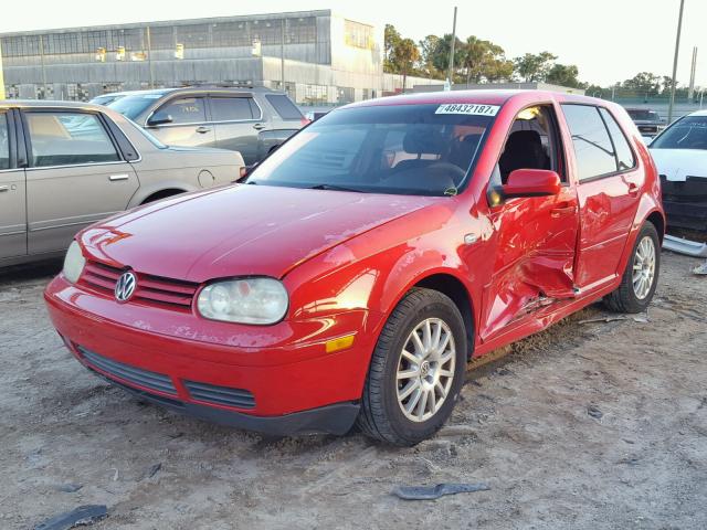 9BWGK61J434040197 - 2003 VOLKSWAGEN GOLF GLS RED photo 2