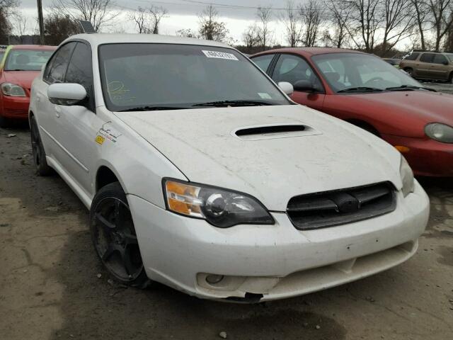 4S3BL686254204214 - 2005 SUBARU LEGACY GT WHITE photo 1