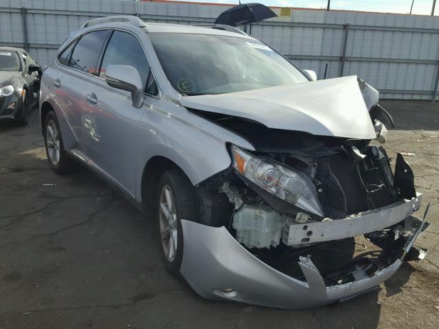 2T2ZK1BA2CC076399 - 2012 LEXUS RX 350 SILVER photo 1