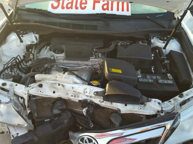 4T4BF1FK0DR280539 - 2013 TOYOTA CAMRY L WHITE photo 7