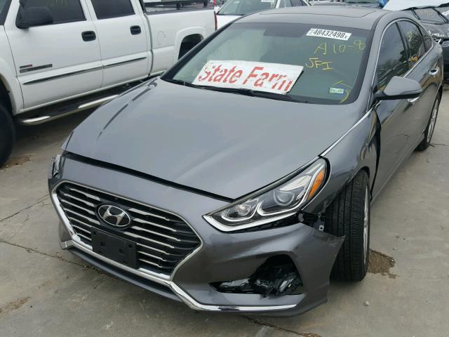 5NPE34AFXJH692151 - 2018 HYUNDAI SONATA SPO GRAY photo 2