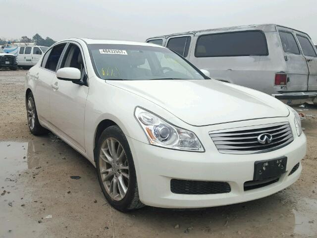 JNKBV61E38M228939 - 2008 INFINITI G35 WHITE photo 1