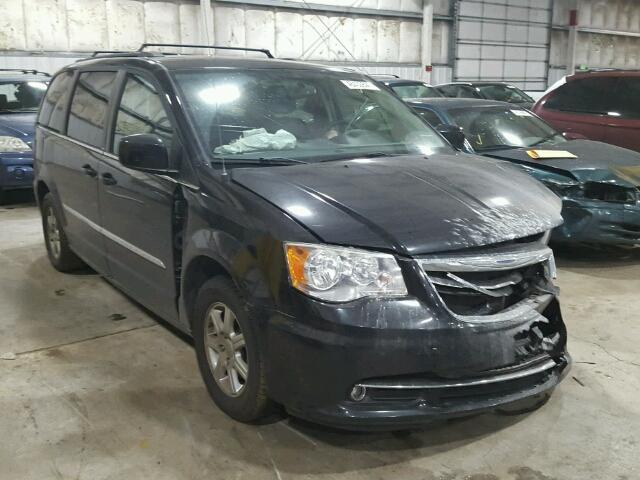 2C4RC1BG1CR375338 - 2012 CHRYSLER TOWN & COU BLACK photo 1