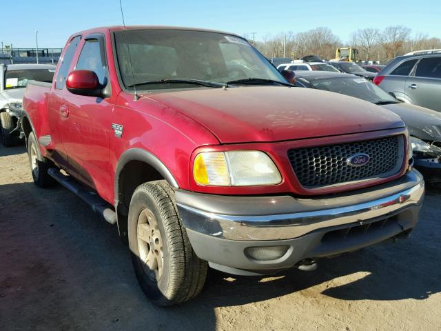 2FTRX08W02CA49397 - 2002 FORD F150 RED photo 1