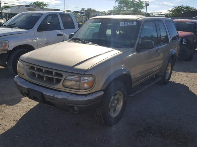 1FMYU70E9YUA83150 - 2000 FORD EXPLORER S BROWN photo 2