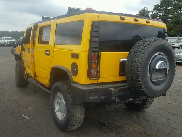 5GRGN23UX3H130902 - 2003 HUMMER H2 YELLOW photo 3