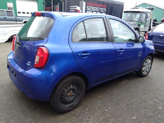 3N1CK3CPXFL216986 - 2015 NISSAN MICRA BLUE photo 4