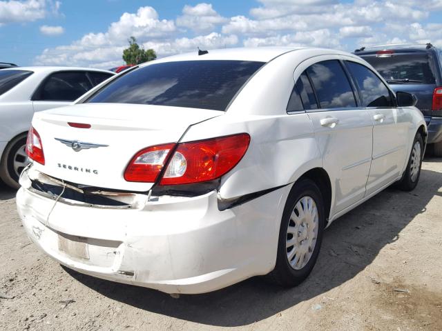 1C3LC46K68N204518 - 2008 CHRYSLER SEBRING LX WHITE photo 4