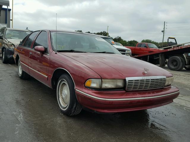 1G1BN53E0PR120040 - 1993 CHEVROLET CAPRICE CL MAROON photo 1