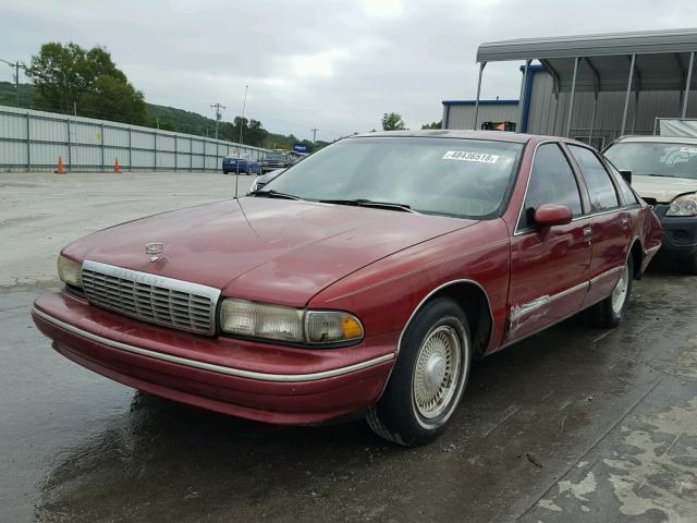1G1BN53E0PR120040 - 1993 CHEVROLET CAPRICE CL 栗色 照片 2