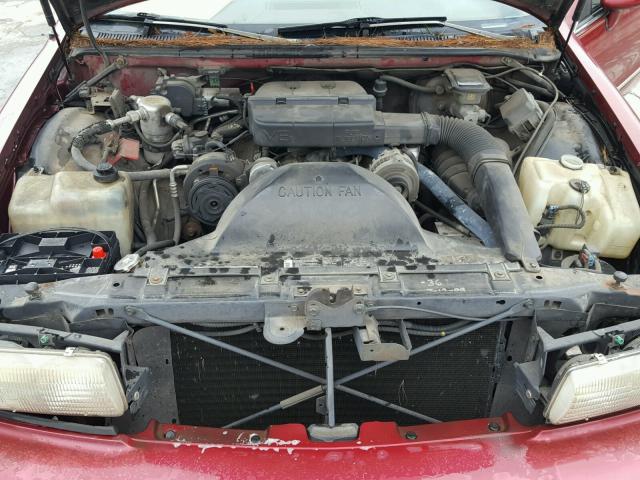 1G1BN53E0PR120040 - 1993 CHEVROLET CAPRICE CL 栗色 照片 7