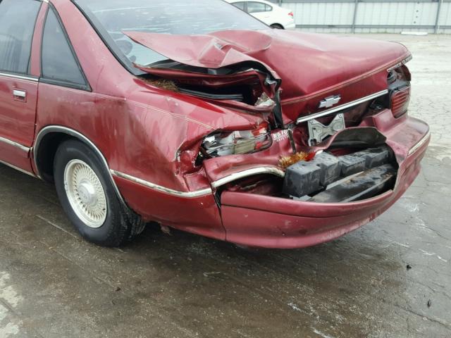 1G1BN53E0PR120040 - 1993 CHEVROLET CAPRICE CL 栗色 照片 9