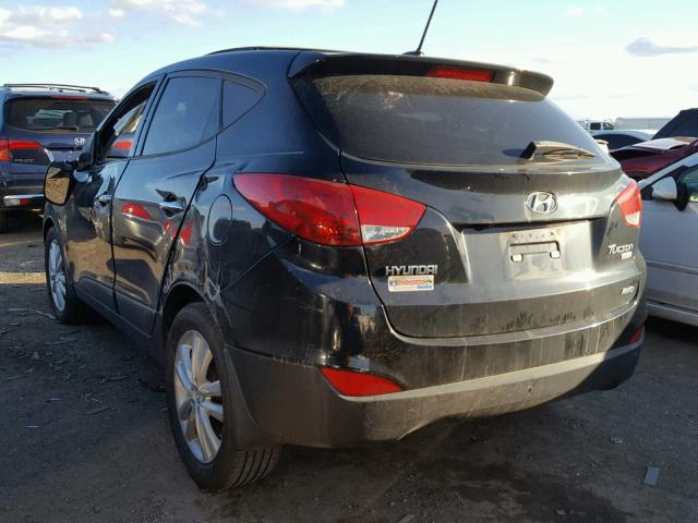 KM8JUCAC8DU557879 - 2013 HYUNDAI TUCSON GLS BLACK photo 3