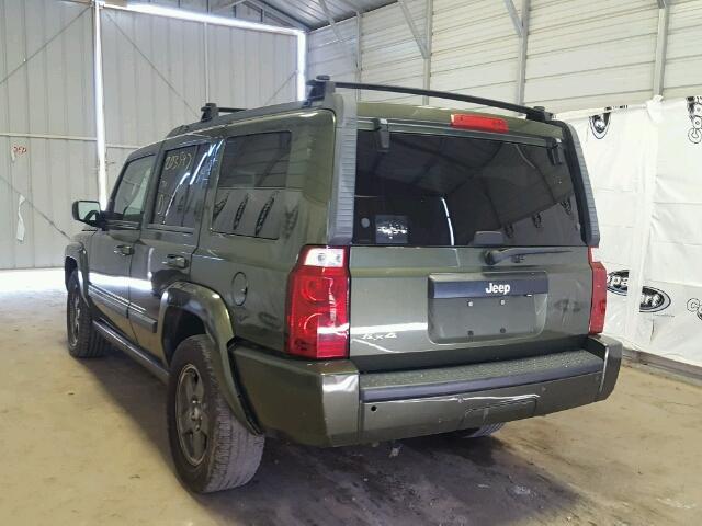 1J8HG48K48C187628 - 2008 JEEP COMMANDER მწვანე ფოტო 3